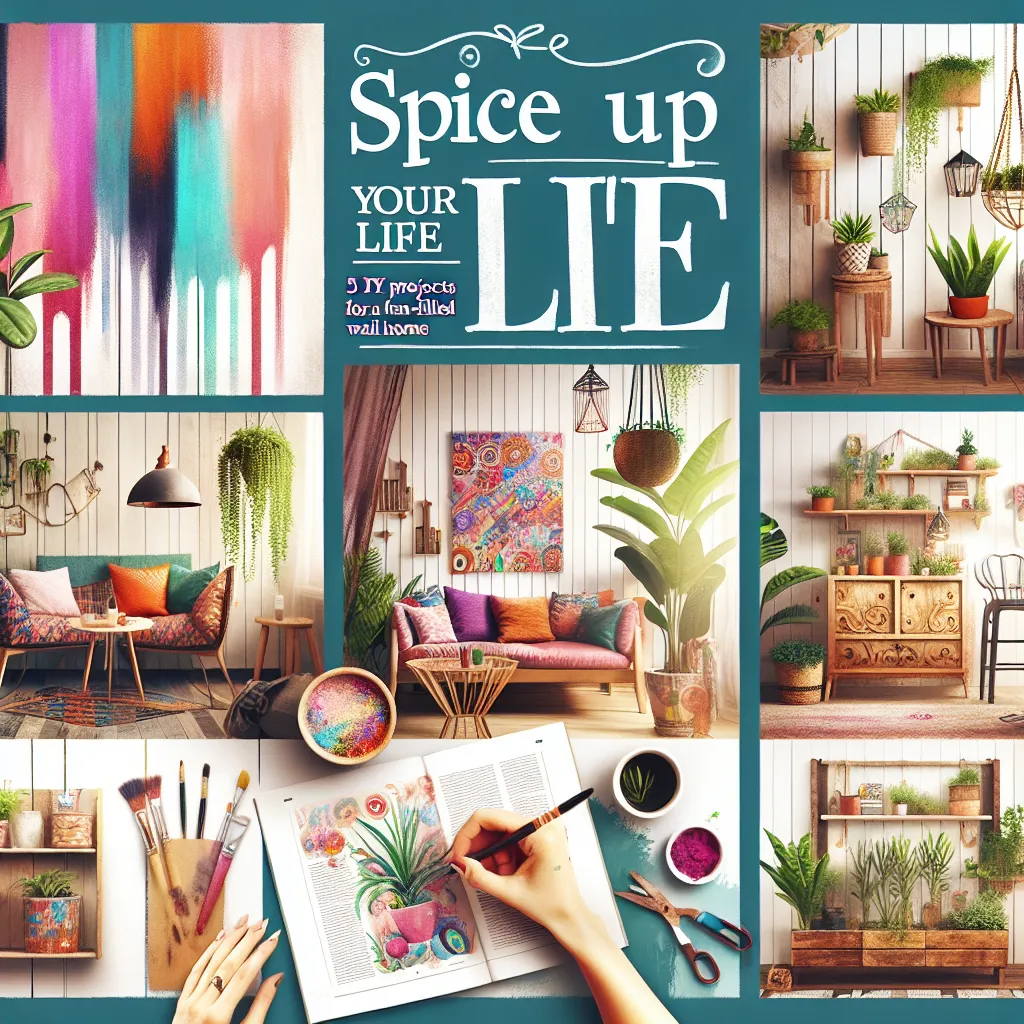 Spice up Your Life: 5 DIY Projects for a Fun-Filled Home