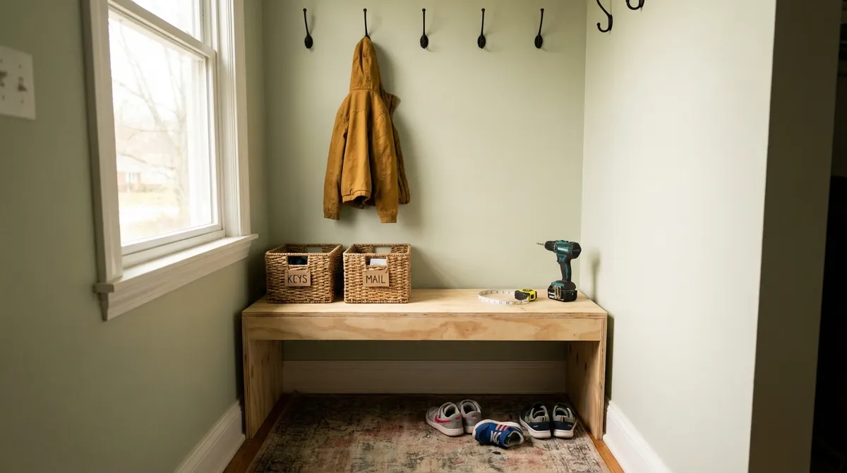 Build a Simple Entryway Drop Zone That Tames Everyday Clutter