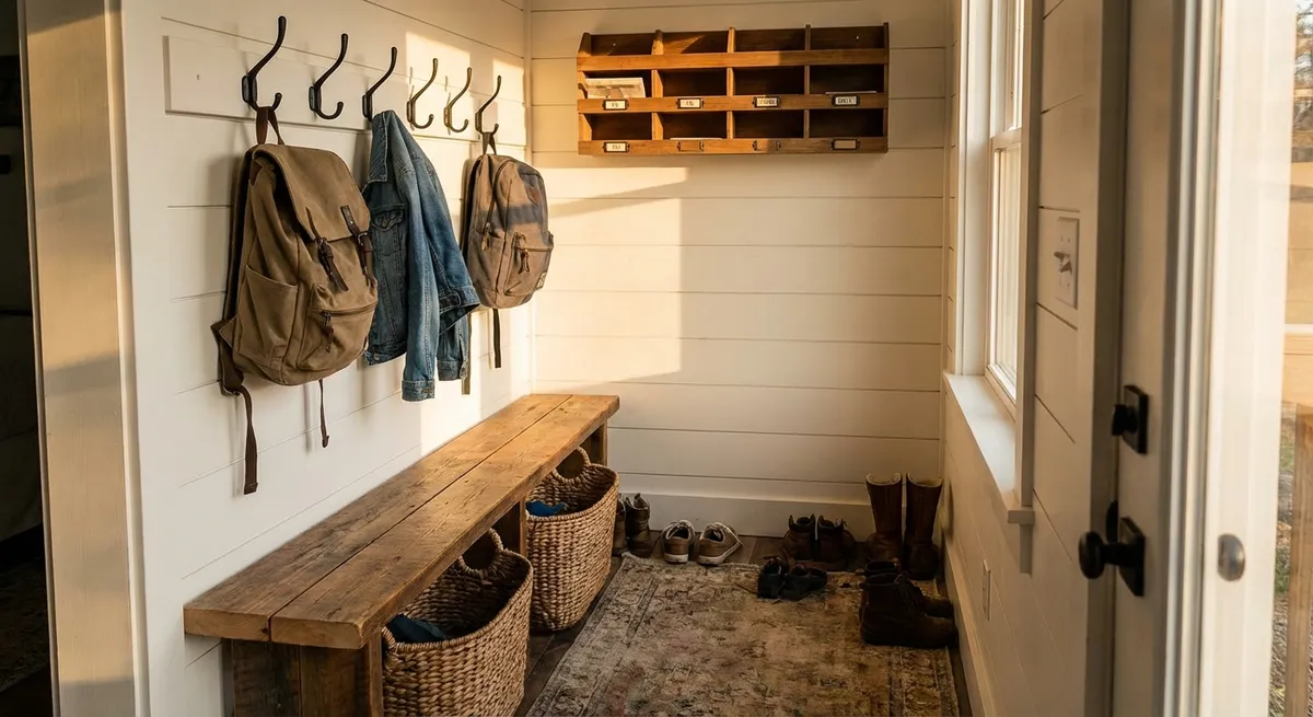 Build a Simple Entryway Drop Zone That Actually Controls Clutter