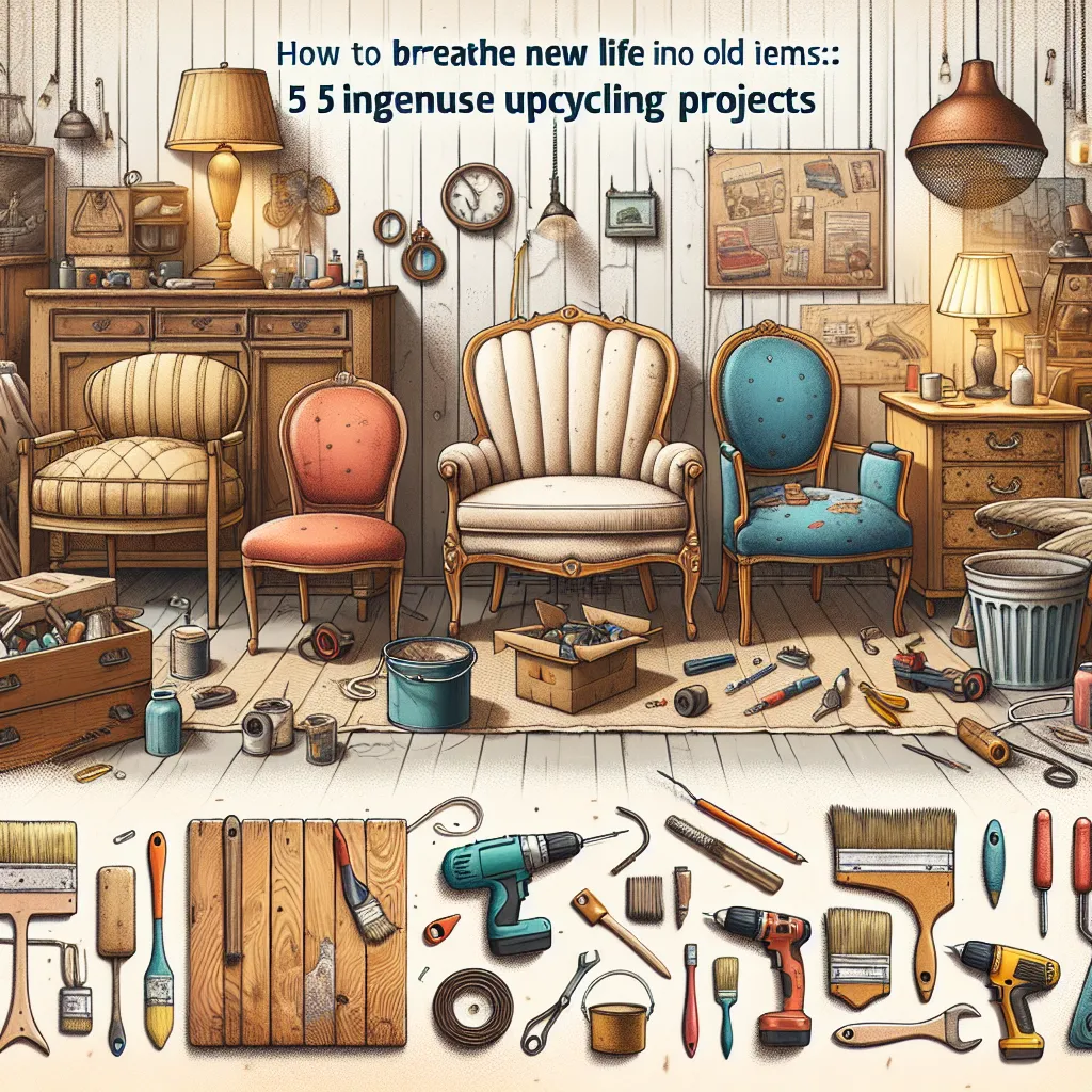 How to Breathe New Life into Old Items: 5 Ingenious Upcycling Projects