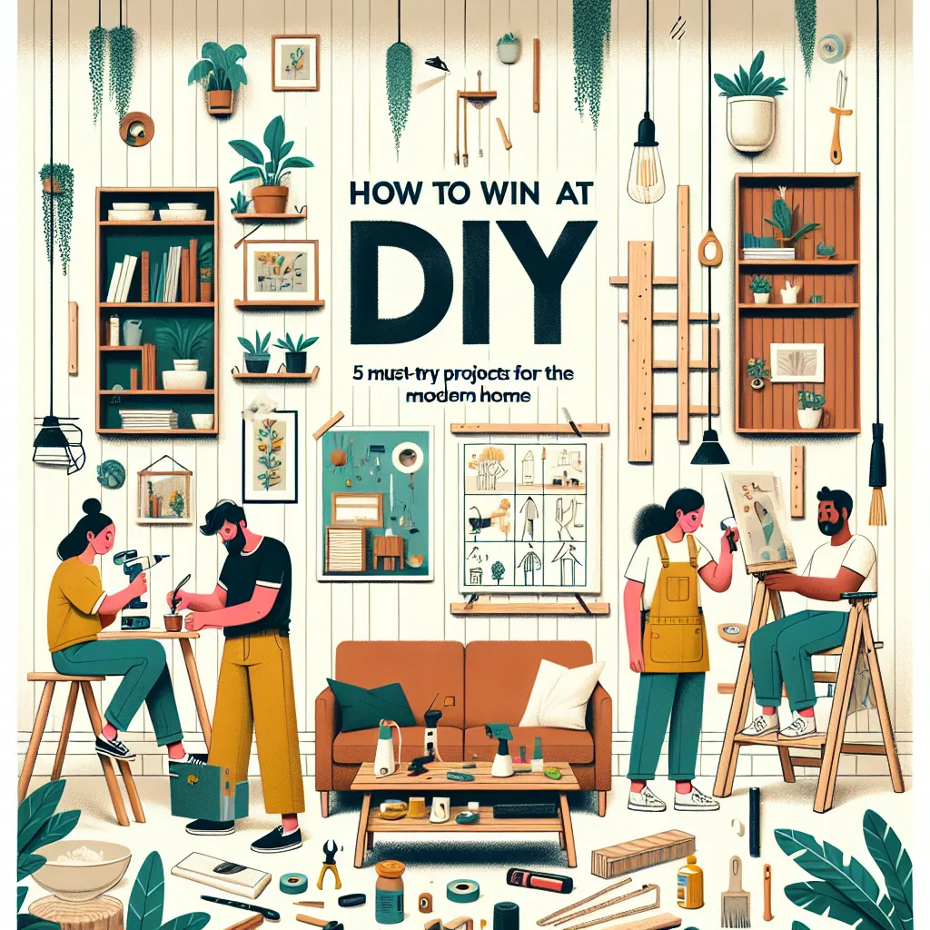 How to Win at DIY: 5 Must-Try Projects for the Modern Home
