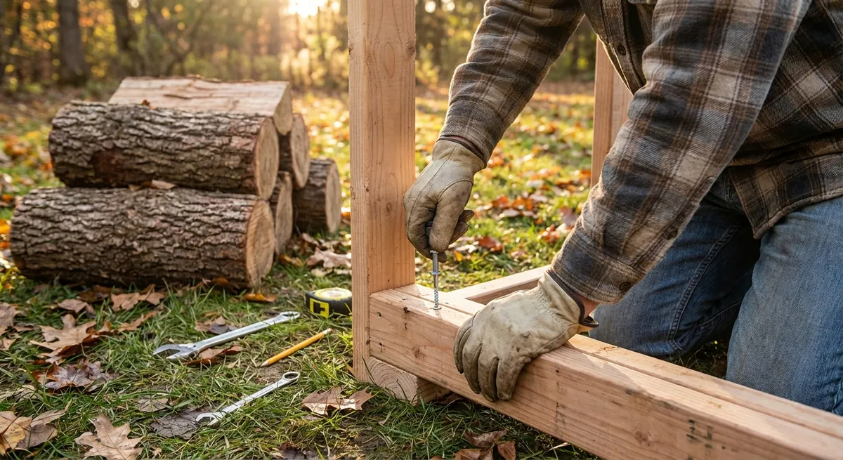 Build a Simple Backyard Firewood Rack That Actually Lasts