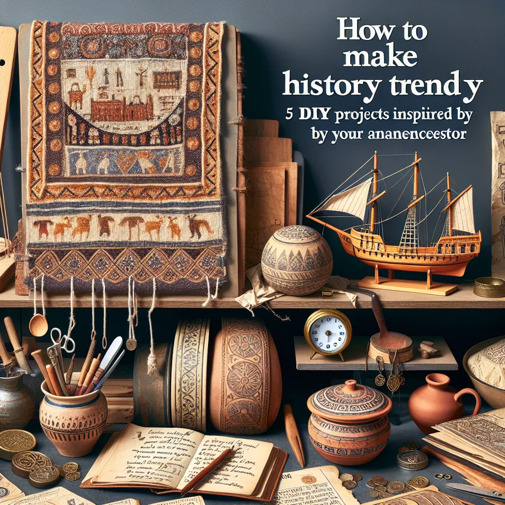 How to Make History Trendy: 5 DIY Projects Inspired by Your Ancestors