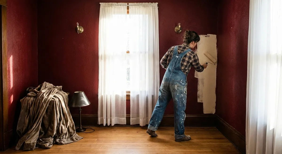 Turn a Dark, Dated Room into a Brighter Space Without Full Demo