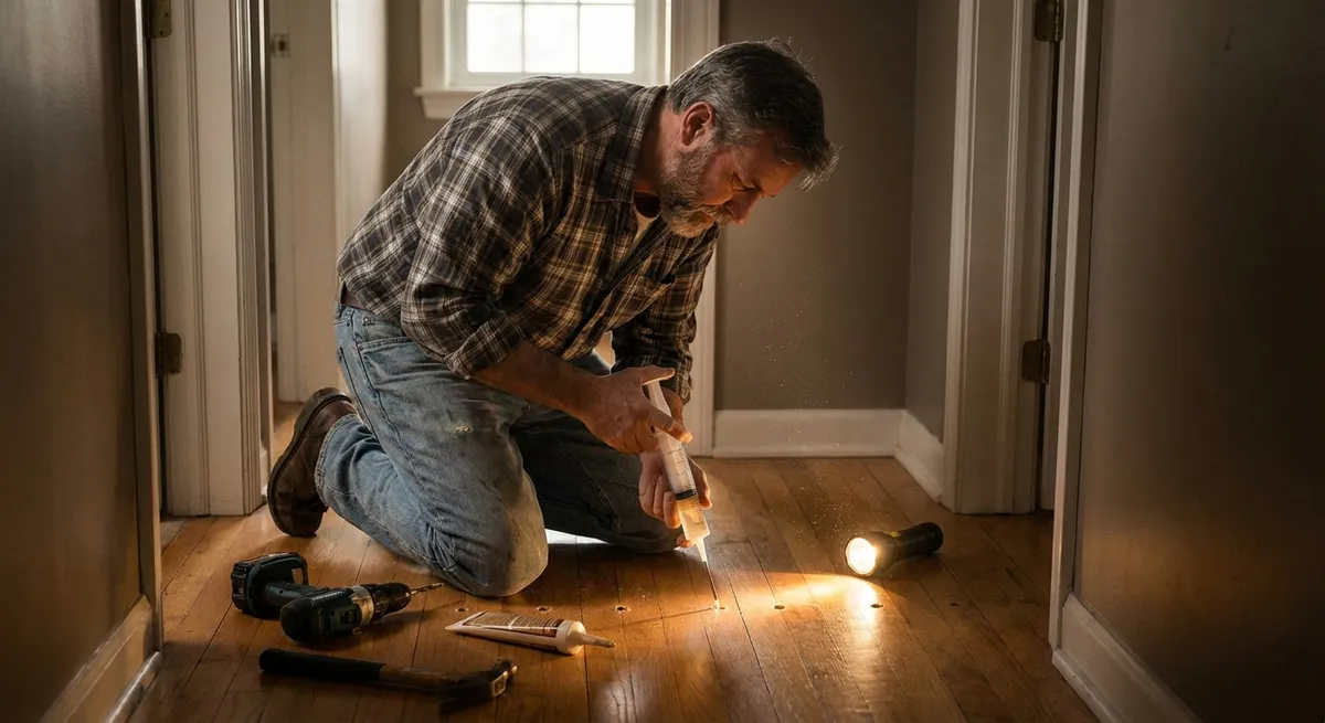 Silence a Squeaky Floor Without Tearing Up Your Home
