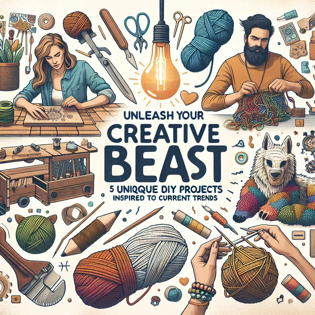 Unleash Your Creative Beast: 5 Unique DIY Projects Inspired by Current Trends