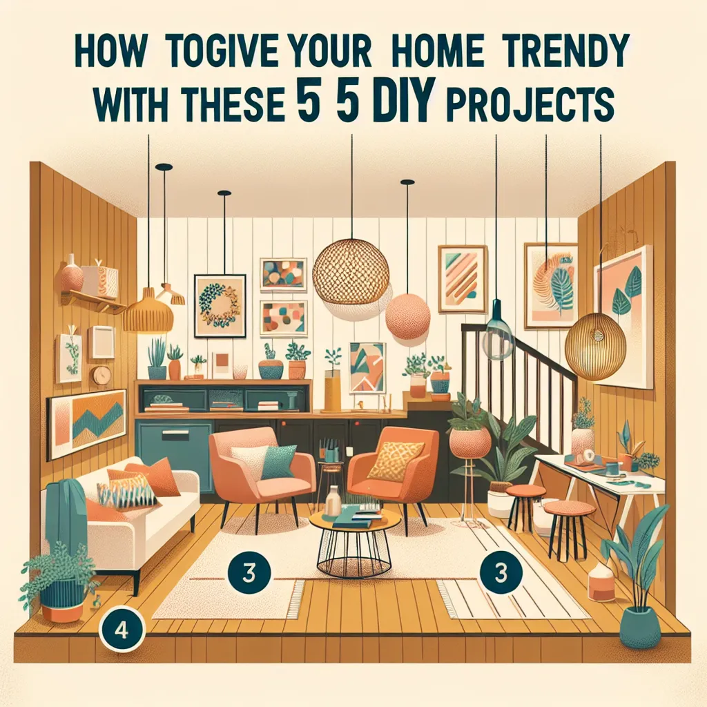 How to Give Your Home a Trendy Makeover with These 5 DIY Projects