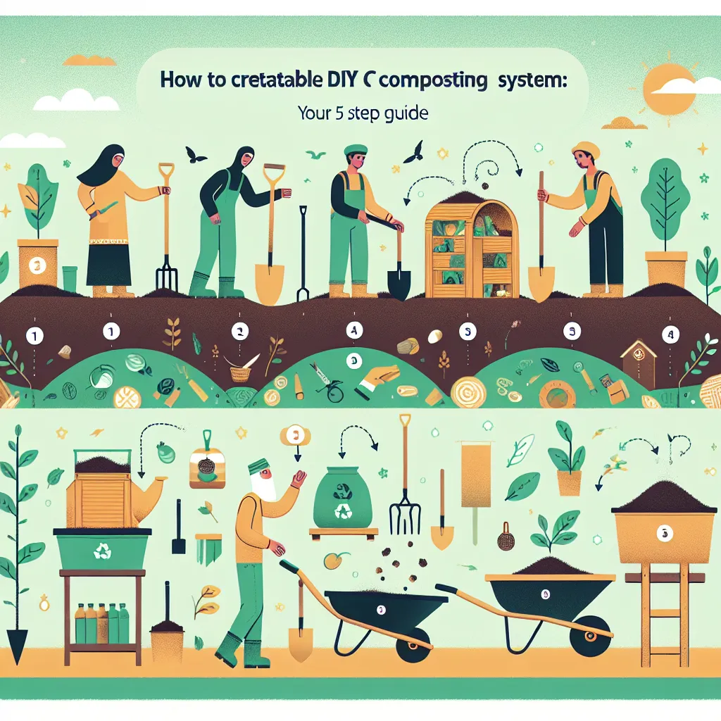 How to Create a Sustainable DIY Composting System: Your 5-Step Guide