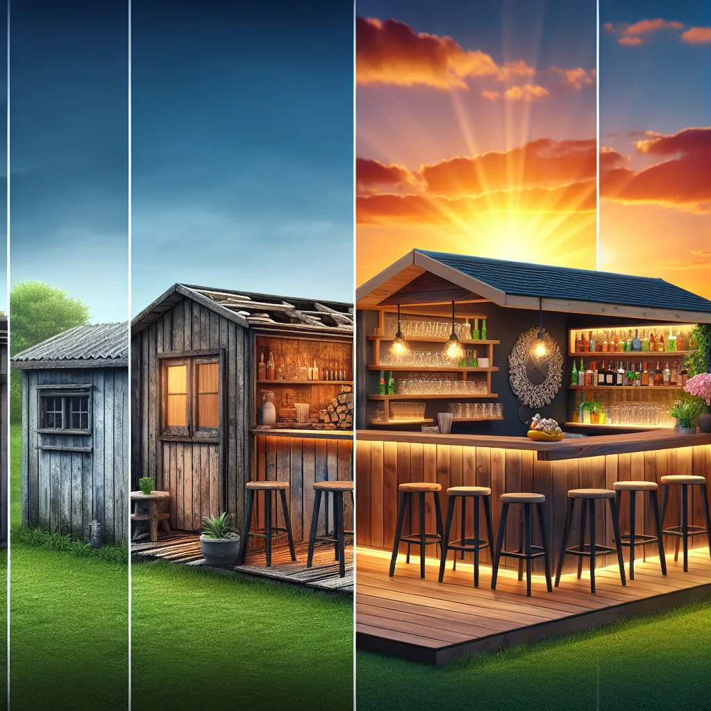 How to Repurpose Your Old Shed into a Stylish Home Bar in 5 Steps