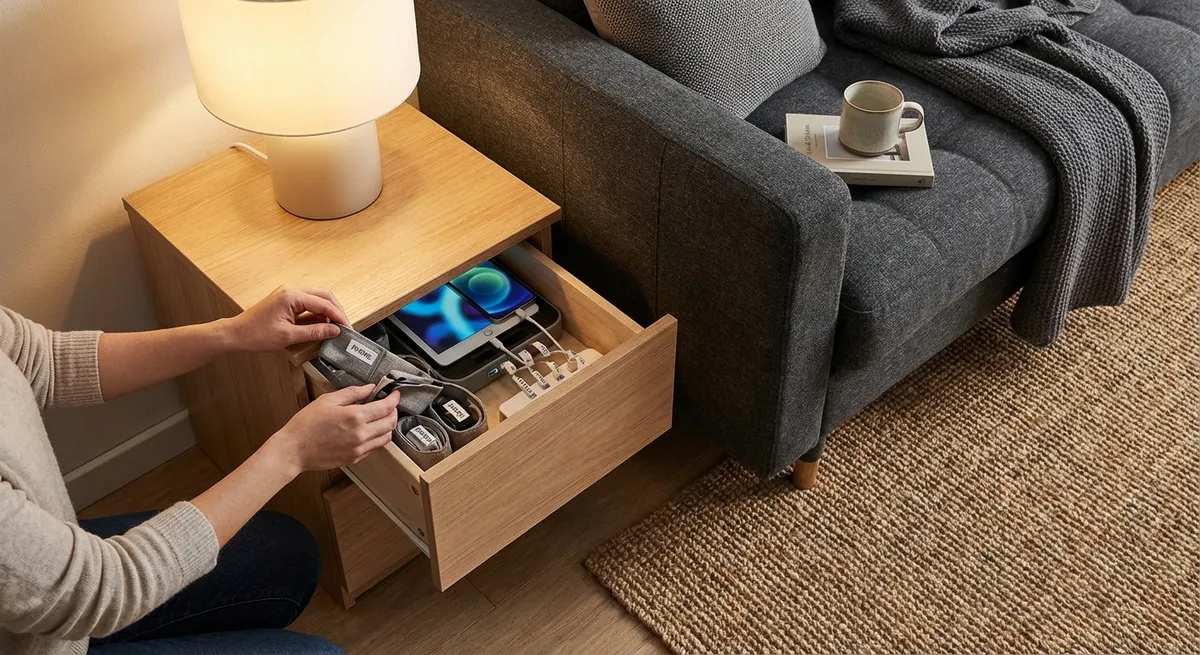 Build a Quiet, Hidden Charging Station to Tame Cable Clutter