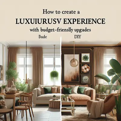 How to Create a Luxurious Living Experience with Budget-Friendly Upgrades