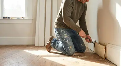 Upgrade Old Baseboards for a Cleaner, More Modern Room