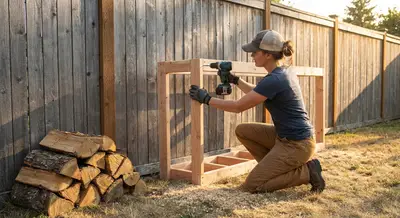 Build a Simple Backyard Firewood Rack That Actually Lasts