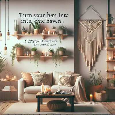 Turn Your Home into a Chic Haven: 5 DIY Projects to Revitalize Your Personal Space