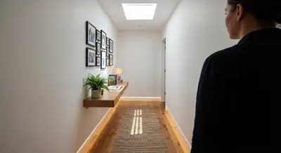 Turn a Dark Hallway Into a Bright, Useful Passageway